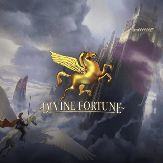 Captura de pantalla de un juego de tragaperras popular como Divine Fortune, disponible probablemente en la plataforma Jugabet.